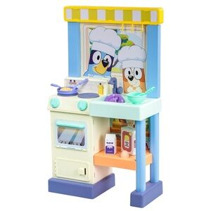 BLUEY - NWT Children's Kitchen Playset with Blue and White Design